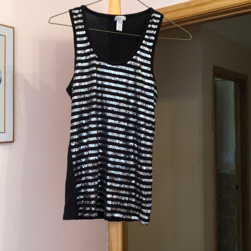 SEQUINED TANK!!! Worn once !!!